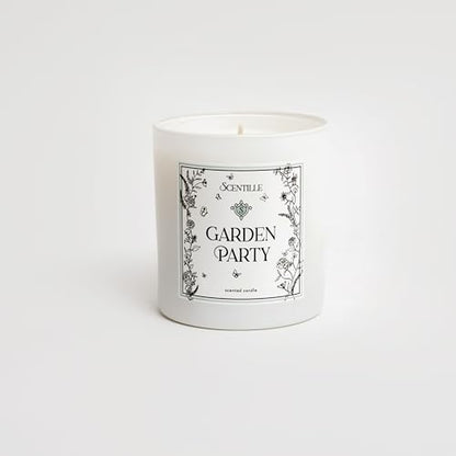Garden Party Scented Candle | Fruity Floral, Mango, Mimosa, Jasmine | Vegan Soy Coconut Wax | 9 oz | Luxury Candle, Home Decor, Bridal Shower, Gift for Women | Made in USA | 50 Hour Burn