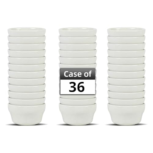 Stoneware Narrow Rim Commercial Grade Dinnerware America White, Bouillon Cup 7.25oz, Case of 36 - color: America White, size: Bouillon Cup 7.25oz