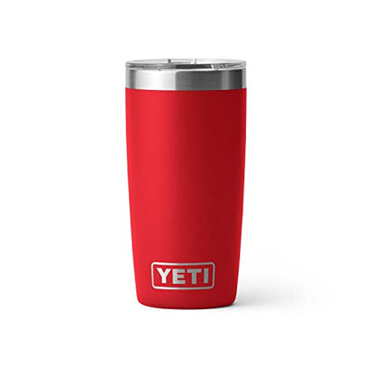 YETI Rambler 10 oz Tumbler, Stainless Steel, Vacuum Insulated with MagSlider Lid, Rescue Red - color: Rescue Red