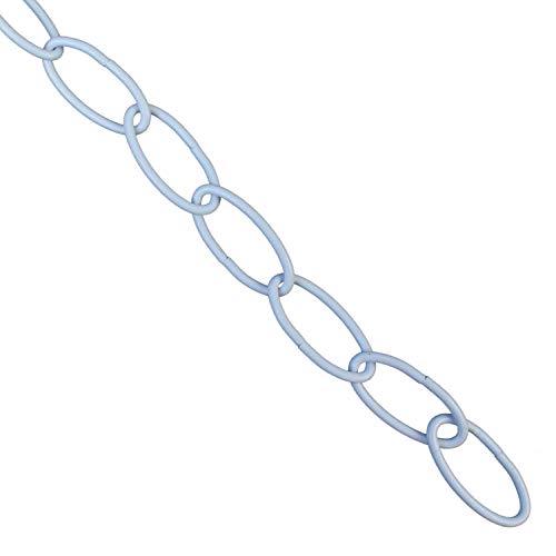 Blue Donuts Chain Extension in Powder Coated White, 36 inches Long, Strong Hold - color: Standard