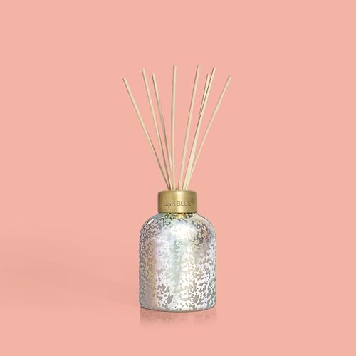 Capri Blue Reed Diffuser - Reed Diffuser Set Includes Scented Oil, Sticks, and Mercury Iridescent Glass Bottle - Home Decor Room Fresheners - Volcano (5.7 fl oz)