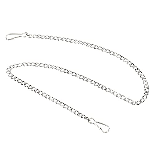 MECCANIXITY Hanging Chain with Snap Clips 19.69 Inch Garden Plant Hangers for Signboard Chalkboard Basket Lantern Wind Chime, Stainless Steel Pack of 4 - size: 19.69 Inch