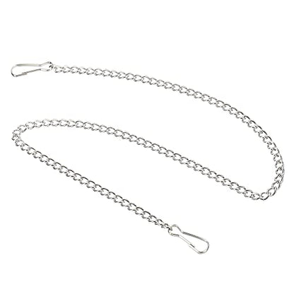 MECCANIXITY Hanging Chain with Snap Clips 19.69 Inch Garden Plant Hangers for Signboard Chalkboard Basket Lantern Wind Chime, Stainless Steel Pack of 4 - size: 19.69 Inch