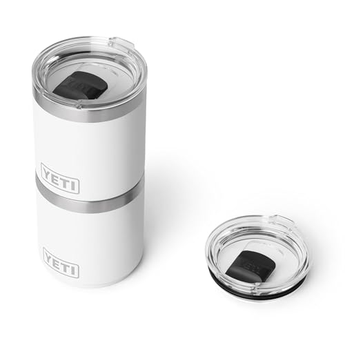 YETI Rambler 10 oz Ceramic Lined Lowball 2.0, Vacuum Insulated with MagSlider Lid, White - color: White