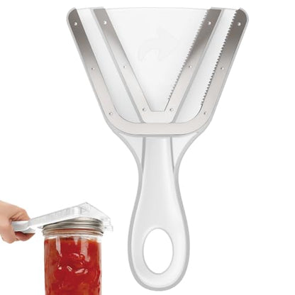 Jar Opener for Weak Hands & Seniors with Arthritis – Easy Twist-Off Lid & Bottle Opener – Ergonomic Non-Slip Handle, Unique Kitchen Gadget & Ideal Christmas Gift for Elderly, Women & Men (Transparent) - color: Transparent