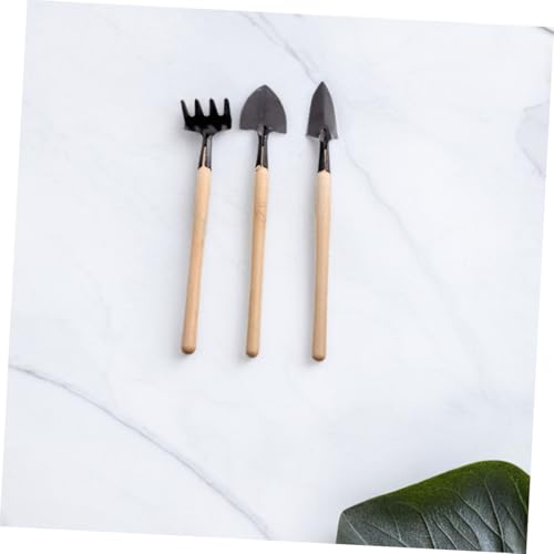 Homoyoyo 18pcs Mini Garden Tools Set for Flower Pots Succulent Plants, Metal Hand Tools with Shovel Rake Trowel, Indoor Gardening Soil Loosening and Transplanting Kit for Plant Care