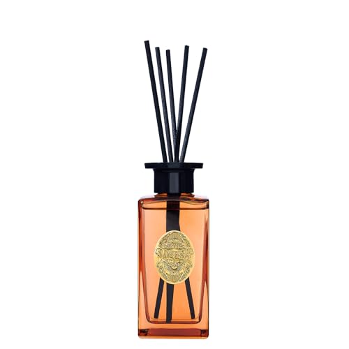 M&SENSE 6.3 oz Large Reed Diffuser Set | Orange Goji Scent Oil Diffuser with Sticks | Hotel Collection Non-Toxic Essential Oil |for Bedroom Bathroom Living Room - color: Orange Goji, size: 180ml