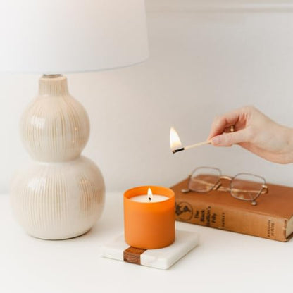 Dignity Series Cedar & Tobacco Scented Candle - 35 Hour Burn | 35 Hour Burn - Made in the USA Luxury Clean Soy Wax Candles - Long Lasting Glass Jar Candle for Home - 1 Wick - 5.3oz - color: Cedar + Tobacco