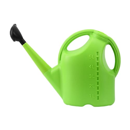 1.1 Gallon Long Spout Watering Can, Modern Lightweight Durabl Plant Waterer with Removable Long Spout Sprinkler Head,2026 New Plastic Large Watering Can Indoor for Succulents Flower Seedlings - color: Green