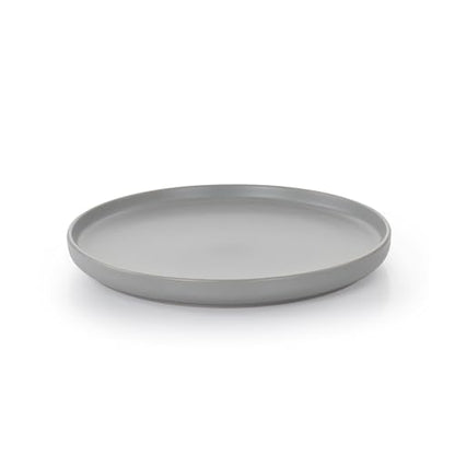 Elama Luxmatte Modern and Contemporary Stoneware Dinnerware Set in Matte, Service for 4 (16, Light Gray) - color: Light Gray