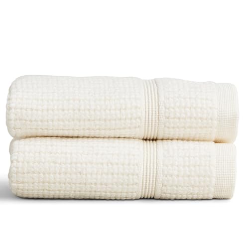 Douro Washcloths, 2 Pack Face Towels, 12 x 12 in, Alabaster | 100% Cotton Towels, Soft Absorbent Spa Towel for Facial, Made in Portugal, Quick-dry Towel, 550g GSM - color: Alabaster, size: Washcloths (12in x 12in)