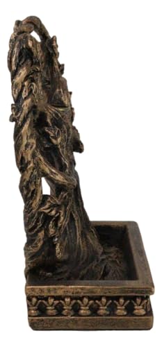 Ebros Gift Ethereal Forest Crann Bethadh Celtic Willow Tree of Life Backflow Incense Cone Burner Aroma Scent Figurine Mystical Earth Home Decorative Accent