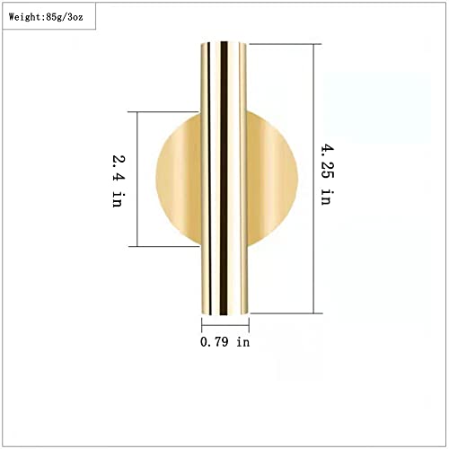 Modern Dried Flower Holder - Wall Mounted Flower Tube for Display on Door, Wall, Porch - color: Gold
