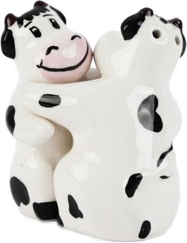Hugging Cows Salt and Pepper Shaker, SVSP0211CW - color: Hugging Cows