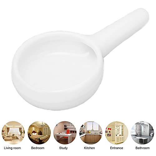 Tealight Wax Warmer Candle Spoon, Shape Replacement Candle Holder for Essential Oil, Aromatherapy Diffuser,Fragrance Incense (White) - color: White