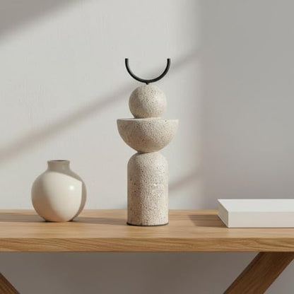 Gralara Abstract Statue Modern Tabletop Ornament Textured Finish House Decoration