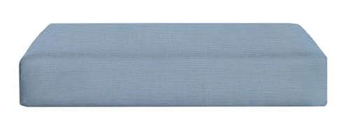 Foam Ottoman Cushion | 23" x 19" x 4" | Sunbrella Performance Fabric | Water-Resistant | Outdoor Replacement Cushion for Patio Furniture | Canvas Air Blue - Made in USA - color: Air Blue, size: 19"D x 23"W x 4"H