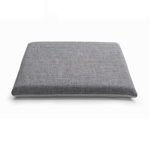 Lifup Chair Cushion, Square Dining Chair Pads Grey 2 18 x 18 Inch | Memory Foam Pads, Non-Slip, Thick, Removable Cover with Ties, Seat Cushions for Kitchen Chairs, Home Office Restaurant - color: Grey 2, size: 1 Count 18 x 18 Inch