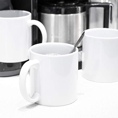 BYCNZB 22oz white Super Large Ceramic Coffee Mugs Large Handles Set of 4 - color: White