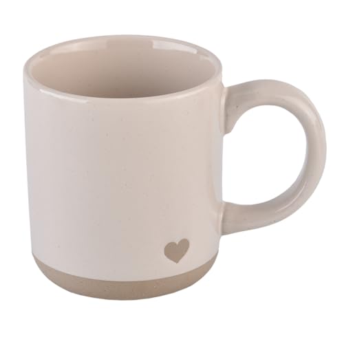Sweet Water Decor Heart Stoneware Coffee Mugs - 14Oz Cute Coffee Mugs for Hot and Cold Drinks - Dishwasher and Microwave Safe - Gift for Special Someone - Ideal for Espresso & Tea Lovers - style: Heart