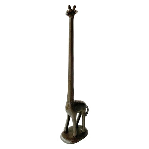 Giraffe-Shaped Paper Towel Holder, Free-Standing Toilet Paper Holder, Decorative Giraffe Statue for Home Decoration - color: Giraffe