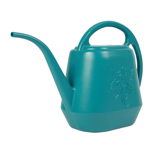 1 Gallon Watering Can Indoor Plants, 2026 Long Spout Large Capacity Modern Plastic Watering Can with Ergonomic Handle,Outdoor Watering Can for Flower Plants House Bonsai Garden Patio Office - color: Zy-green