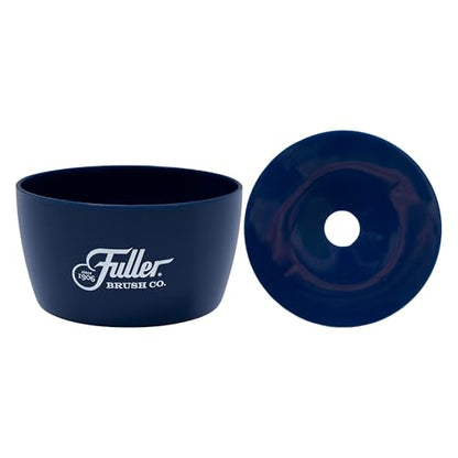 Fuller Brush Handy Holder with Drain Rack – Small Sink Caddy for Organizing Cleaning Sponges & Tools – Removable Drain Tray, Dishwasher Safe – Navy - color: Navy