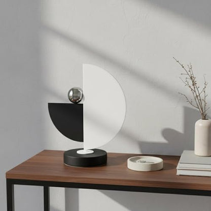 Geometric Display Piece Modern Decorative Sculpture Abstract Ornament Polished Sphere Artistic Table Suitable for Home Shelf Office Minimalist Living Room