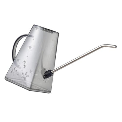 Toddmomy Long Spout Watering Can 1.4l Grey Garden Tool for Indoor and Outdoor Plant Watering with Gentle Flow and Sturdy