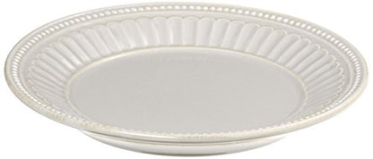 Lenox White French Perle Groove Dessert Plate, 1.13 LB - style: Dessert Plate