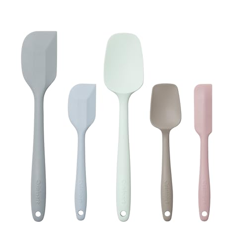 Cuisinart High Heat Resistant Spatulas, Set of 5, Multicolor, CTG-00-5SP - color: Pastel, size: Set of 5