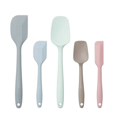 Cuisinart High Heat Resistant Spatulas, Set of 5, Multicolor, CTG-00-5SP - color: Pastel, size: Set of 5