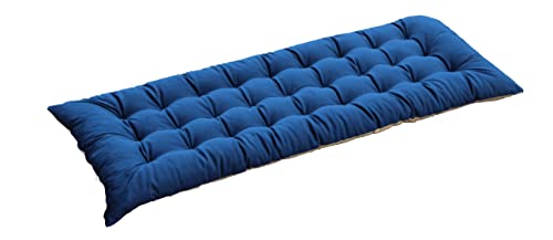 Lounge Chair Cushion for Outdoor Furniture, Thick Comfortable Reclining Lounge Portable Chair Cushion Pads 47.2 L X 17.7 W for Patio, Blue - color: Blue, style: 47.2 L X 17.7 W