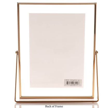 Lawrence Frames Metal Easel Float Picture Frame, 5x7, Gold - color: Gold, size: 5x7