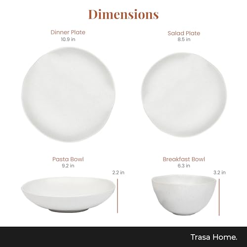 Stoneware Dinnerware Set, 16 Piece, 4 Place Settings, Made in Portugal, Millstone - color: Millstone