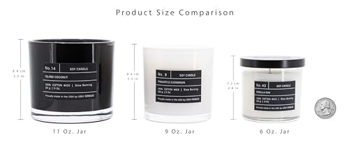 Lulu Candles | Jasmine, Oud & Sandalwood | Luxury Scented Soy Jar Candle | Hand Poured in The USA | Highly Scented & Long Lasting (6 Oz. Gift Box) - size: 6 Oz. Gift Box