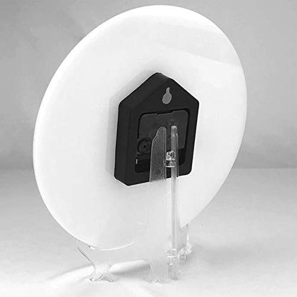 Silent Non-Ticking 10-Inch Wall Clock Royal Retro Fleur-De-Lis Round Decorative Quartz Clock for Living Room,Bedroom,Kitchen - style: Fleur-De-Lis
