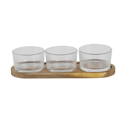 HOME DECO FACTORY, KA0349 Bamboo Aperitif Board with Drawer for Cheese Knives, Practical and Elegant Kitchen Utensil, Ideal for Appetizers, 40 x 30 cm, Brown, Transparent