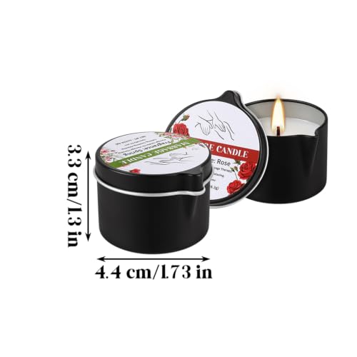 24 Pcs Natural Soy Massage Oil Candles, 1oz Low-Temp Moisturizing Body Wax | Multiple fragrance options available, suitable for skincare and aromatherapy, spa relaxation gift set - color: 24 PACK-massage candle