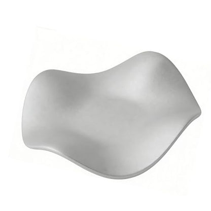 Brrnoo Minimalist Frosted Ceramic Dish – Irregular Shaped Jewelry Tray for Rings, Earrings & Trinkets, 6.7" Decorative Catchall Dish (Silver) - size: Silver