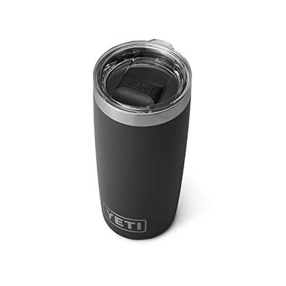 YETI Rambler 10 oz Tumbler, Stainless Steel, Vacuum Insulated with MagSlider Lid, Black - color: Black