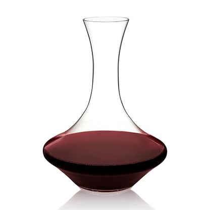 Spiegelau Authentis Crystal Wine Decanter, Modern Carafe for Red and White Wine, Elegant Glass Pitcher for Wedding Gifts, Housewarming, Home Bar Accessories, 35.3 oz (1 Liter), Set of 1 - style: 1 L Decanter