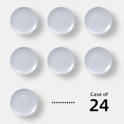 Restaurant Value, Stoneware Coupe Shape Plate 9", Matte White, Case of 24 - color: Matte White, size: Plate 9"