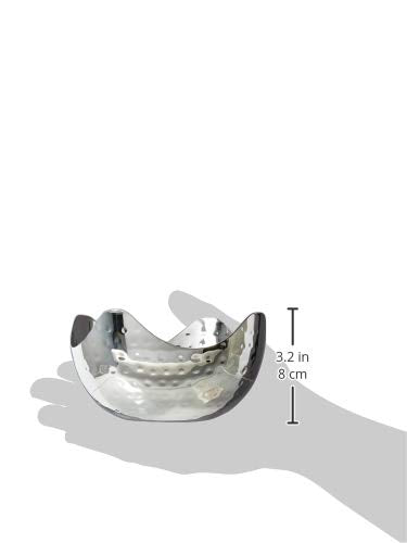 Elegance Hammered 6-Inch Stainless Steel Bowl, 6" x 6" x 3",24 ounces - size: 6" x 6" x 3" (Single)