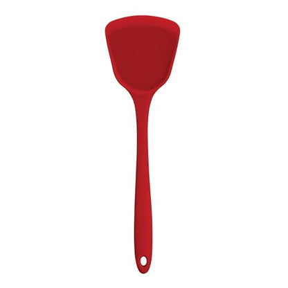 Helen's Asian Kitchen Silicone Wok Turner and Stir Fry Spatula, 13-Inches, Red - size: 13-Inch, Silicone WokTool
