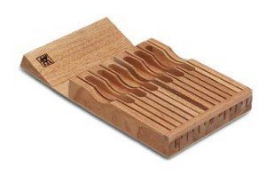 Zwilling 12-Slot In Drawer Knife Block, Beechwood - color: Natural, size: 12 slot
