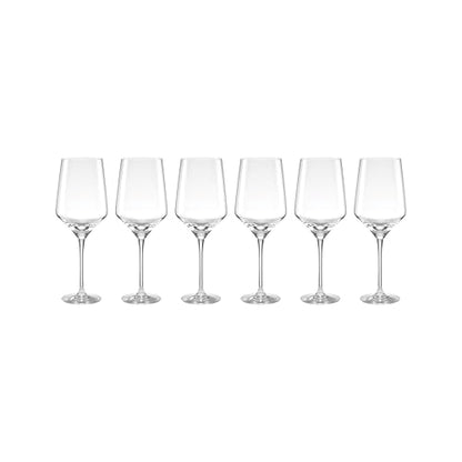 Lenox 897405 Tuscany Classics Angled Wine Glasses, Set of 6 - style: Wine Glasses