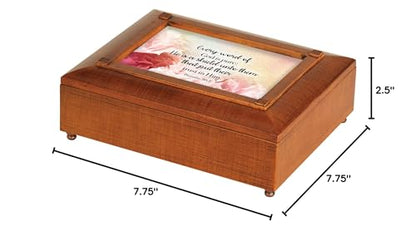 Cottage Garden JBRB13S Shield Them That Put Their Trust In Him Woodgrain Finish Polymer Photo Frame Jewelry Storage Box - style: Shield Them That Put Their Trust In Him