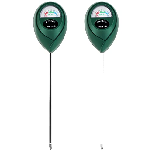 Plant Moisture Meter, Plant Water Meter, Soil Moisture Meter for House Plants for Garden, Lawn, Farm, Indoor & Outdoor Use, No Batteries Required (2 Packs Green) - color: Green+Green