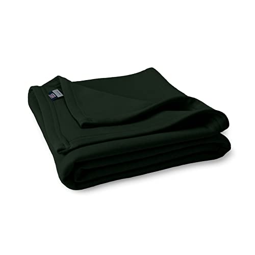 MV Sport Lightweight Sweatshirt Blanket Throw – Warm & Cozy, Breathable Oversized Fleece Knit, Couch, Bed, Travel, Cold Nights, and Outdoors – Soft Light Weight Blanket 54" x 84" Forest - color: Forest, size: Adult
